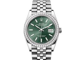 Rolex Datejust 36 126284RBR (2024) - Groen wijzerplaat 36mm Staal