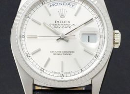 Rolex Day-Date 36 18239 (1991) - Silver dial 36 mm White Gold case