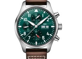 IWC Pilot Chronograph IW378005 (2025) - Green dial 43 mm Steel case