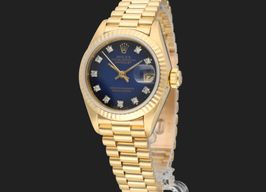 Rolex Lady-Datejust 69178 (1984) - Blauw wijzerplaat 26mm Geelgoud