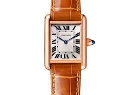 Cartier Tank Louis Cartier WGTA0010 (2025) - Zilver wijzerplaat 30mm Roségoud