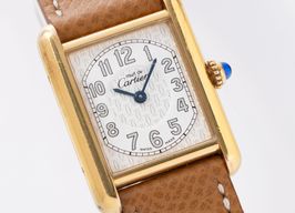 Cartier Tank 2415 (1990) - White dial 22 mm Silver case