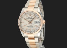 Rolex Datejust 36 126231 (2021) - Wit wijzerplaat 36mm Goud/Staal