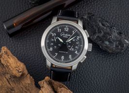 Glashütte Original Senator Navigator Chronograph 1-39-34-17-17-04 (Unknown (random serial)) - Black dial 45 mm Steel case