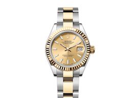 Rolex Lady-Datejust 279173 (2024) - Champagne wijzerplaat 28mm Goud/Staal