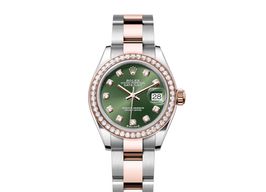 Rolex Lady-Datejust 279381RBR (2024) - Groen wijzerplaat 28mm Staal