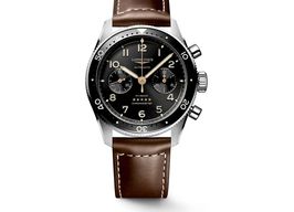 Longines Spirit L3.821.4.53.2 (2024) - Zwart wijzerplaat 42mm Staal