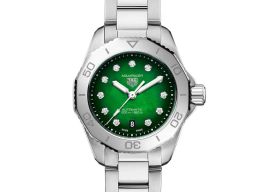 TAG Heuer Aquaracer WBP2415.BA0622 (2024) - Groen wijzerplaat 30mm Staal