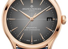 Baume & Mercier Clifton M0A10584 (2025) - Grijs wijzerplaat 39mm Roségoud