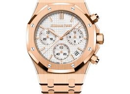 Audemars Piguet Royal Oak Chronograph 26240OR.OO.1320OR.03 (2025) - Zilver wijzerplaat 41mm Roségoud