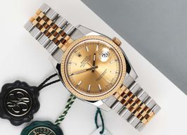 Rolex Datejust 36 116233 (2018) - Champagne dial 36 mm Gold/Steel case