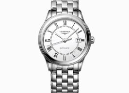 Longines Flagship L4.974.4.21.6 (2025) - Wit wijzerplaat 39mm Staal