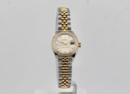Rolex Lady-Datejust 279383RBR (2019) - Gold dial 28 mm Gold/Steel case