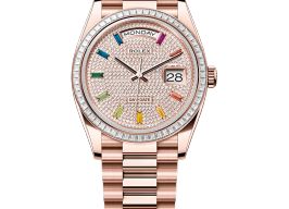 Rolex Day-Date 36 128395TBR (2025) - Diamant wijzerplaat 36mm Roségoud