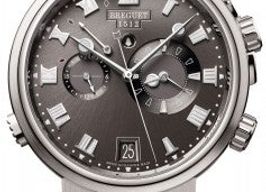 Breguet Marine 5547TI/G2/5ZU (2026) - Grijs wijzerplaat 40mm Titanium