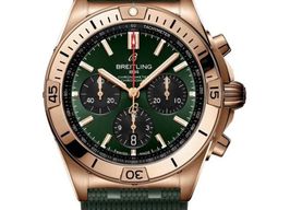 Breitling Chronomat 42 RB0134101L1S1 (2026) - Groen wijzerplaat 43mm Roodgoud