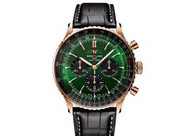 Breitling Navitimer 1 B01 Chronograph RB0137241L1P1 (2024) - Groen wijzerplaat 46mm Roodgoud