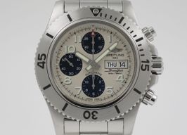 Breitling Superocean Chronograph Steelfish A13341C3.G782.162A (2015) - Zilver wijzerplaat 44mm Staal