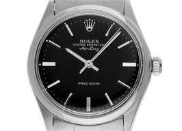 Rolex Air-King 5500 (1969) - Black dial 34 mm Steel case