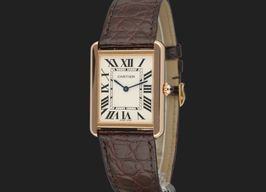 Cartier Tank Solo W5200025 (2017) - Silver dial 35 mm Rose Gold case