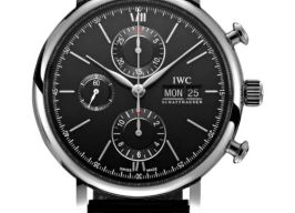 IWC Portofino Chronograph IW391029 (2026) - Black dial 42 mm Steel case