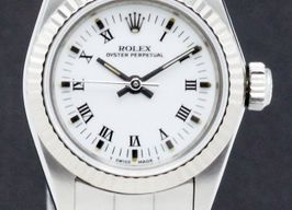Rolex Oyster Perpetual 67194 (1988) - White dial 26 mm Steel case