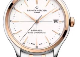 Baume & Mercier Clifton M0A10458 (2026) - Wit wijzerplaat 40mm Staal