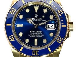 Rolex Submariner Date 126618LB (2022) - Blauw wijzerplaat 41mm Geelgoud