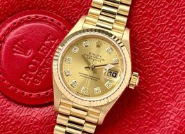 Rolex Lady-Datejust 79178G (1997) - Gold dial 26 mm Yellow Gold case