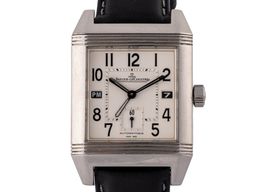 Jaeger-LeCoultre Reverso Squadra Hometime 230.8.77 (Unknown (random serial)) - Black dial 36 mm Steel case