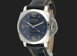 Panerai Luminor 1950 10 Days GMT PAM00986 (2020) - Blue dial 44 mm Steel case