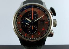 Edox Chronorally 01129-TNCA-BENO (2024) - Bruin wijzerplaat 45mm Titanium