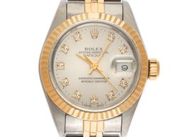 Rolex Lady-Datejust 69173 (1991) - Zilver wijzerplaat 26mm Goud/Staal