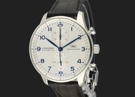 IWC Portuguese Chronograph IW371446 (2019) - Zilver wijzerplaat 41mm Staal