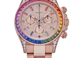 Rolex Daytona 116595RBOW (Unknown (random serial)) - Diamond dial 40 mm Rose Gold case