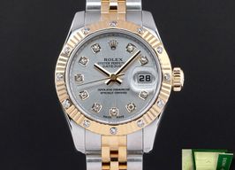 Rolex Lady-Datejust 179313 (2008) - Zilver wijzerplaat 26mm Goud/Staal