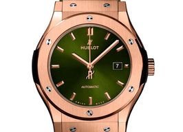 Hublot Classic Fusion 542.OX.8980.RX (2023) - Green dial 42 mm Rose Gold case