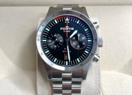 Fortis F-43 F.424.0004 (2022) - Black dial 43 mm Steel case