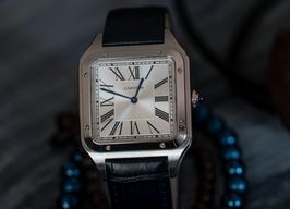 Cartier Santos Dumont WSSA0032 (2025) - Zilver wijzerplaat 47mm Staal