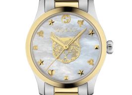 Gucci G-Timeless YA1265012 (2023) - Pearl dial 27 mm Gold/Steel case