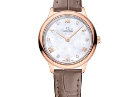 Omega De Ville 434.53.28.60.55.001 (2025) - Wit wijzerplaat 28mm Roségoud