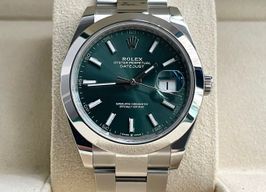 Rolex Datejust 41 126300 (2024) - Groen wijzerplaat 48mm Staal