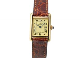 Cartier Tank 1613 (1990) - Champagne dial 28 mm Silver case