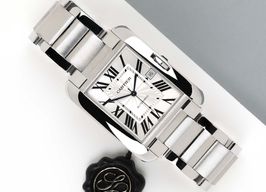 Cartier Tank Anglaise W5310008 (2014) - Silver dial 47 mm Steel case