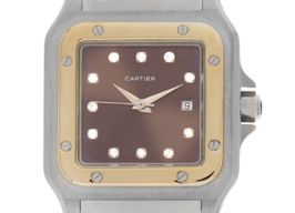 Cartier Santos 2961 (1982) - White dial 29 mm Gold/Steel case