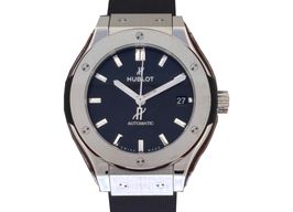 Hublot Classic Fusion 565.NX.1470.RX (2025) - Zwart wijzerplaat 38mm Titanium