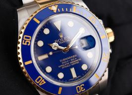 Rolex Submariner Date 116613LB (2010) - Blue dial 40 mm Gold/Steel case