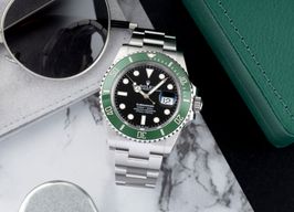 Rolex Submariner Date 126610LV (Onbekend (willekeurig serienummer)) - Zwart wijzerplaat 41mm Staal