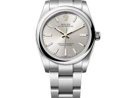 Rolex Oyster Perpetual 34 124200 (2025) - Zilver wijzerplaat 34mm Staal