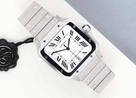 Cartier Santos WSSA0009 (2019) - Wit wijzerplaat 40mm Staal